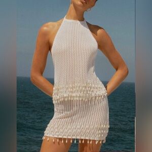 Peppermayo Crochet Swim Coverup Top & Skirt